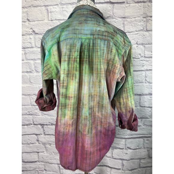 Reworked/upcycled flannel shirt - Picture 3 of 10